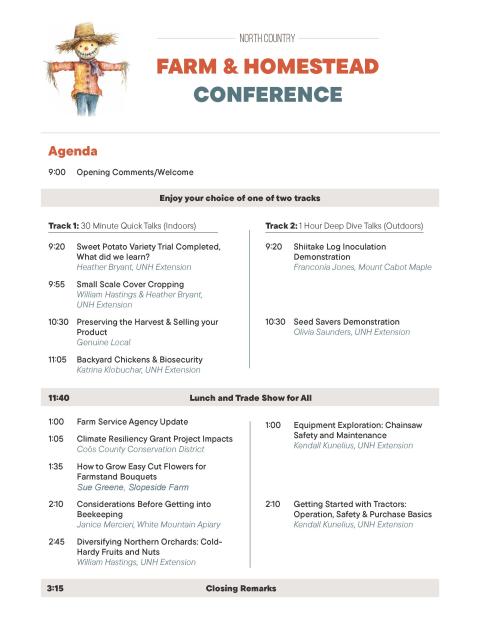 Farm & Homestead Conference Agenda