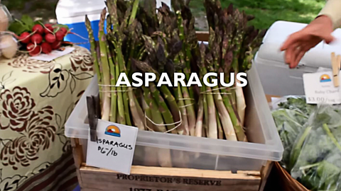 Recipe for fresh roasted asparagus from a New Hampshire Farmer's Market