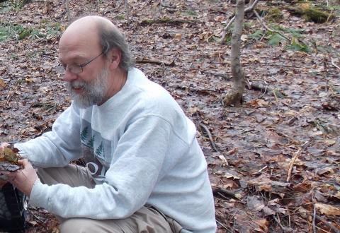 Dr. Josef Gorres in the forest
