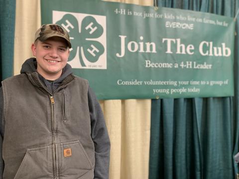 Hayden Gardner 4-H livestock auction participant