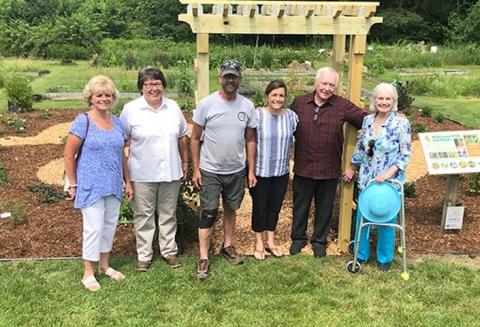 Volunteers, from left to right: Louise Migliore (MG 2019), Maureen Sinclair (MG 2019), Mike Barwell (MG 2019), Stacey Scaccia (MG 2019), George and Audrey Vargish (MG 2013).