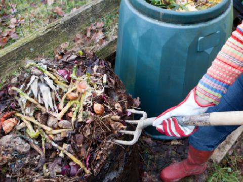 turning compost