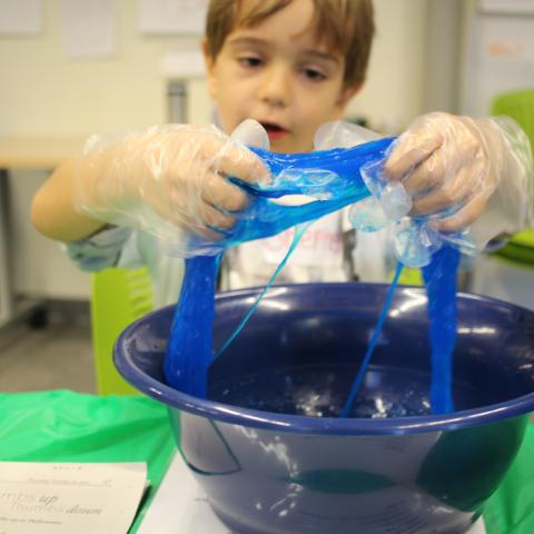 Exploring Slime at 4-H Science Bonanza