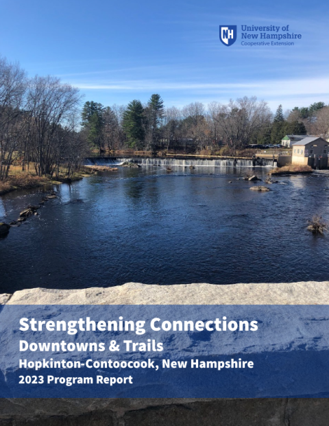 Report cover with picture of the Contoocook River from the bridge